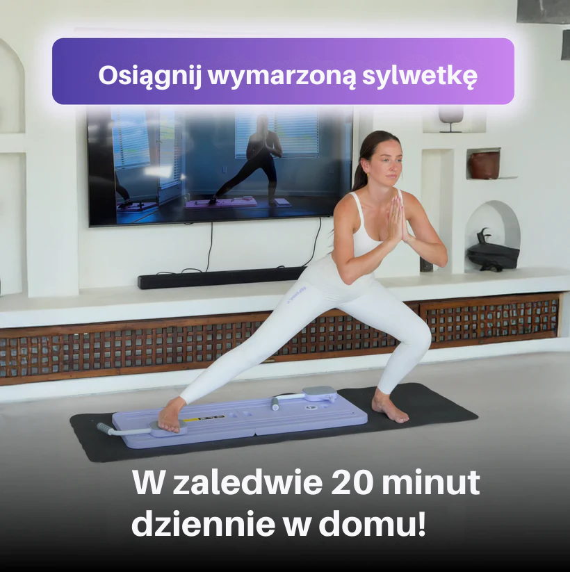 Deska Reformer Pilates + Plan Treningowy dla Początkujących i Zaawansowanych
