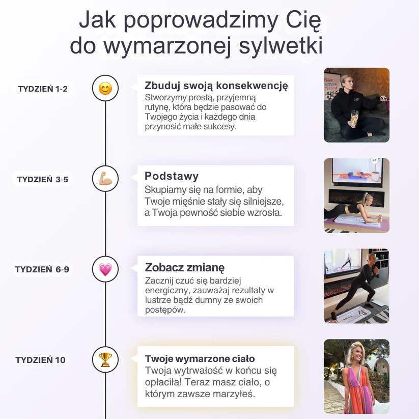 Deska Reformer Pilates + Plan Treningowy dla Początkujących i Zaawansowanych